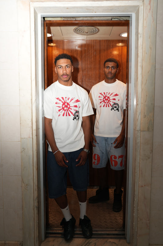 old Japanese flag tee